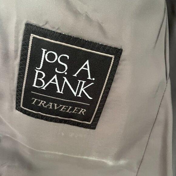 Jos.A. Bank Traveler Collection Slim Fit Suit | Grey | Size 40L /34W - Picture 5 of 9